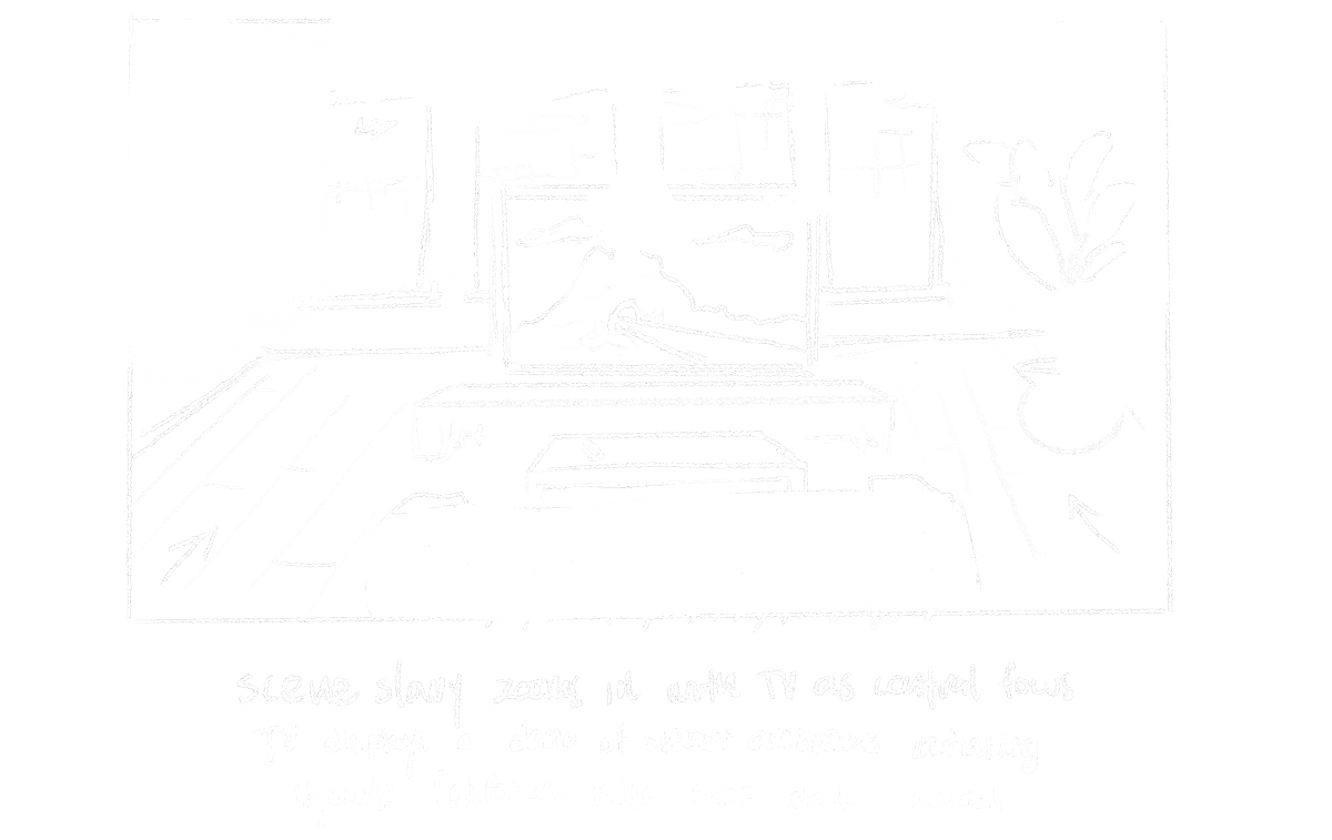 Samsung Smart Ambience Living Room Concept Sketch