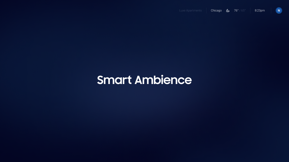 Samsung Smart Ambience Logo Screen